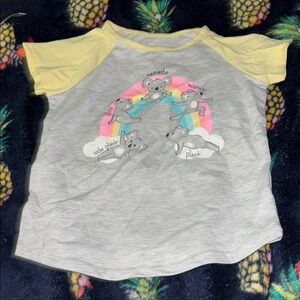 Wonder Nation Gray and Yellow Dinosaur Tee